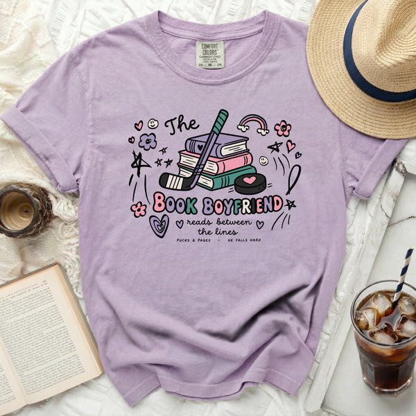 The Book Boyfriend Tee in Orchid