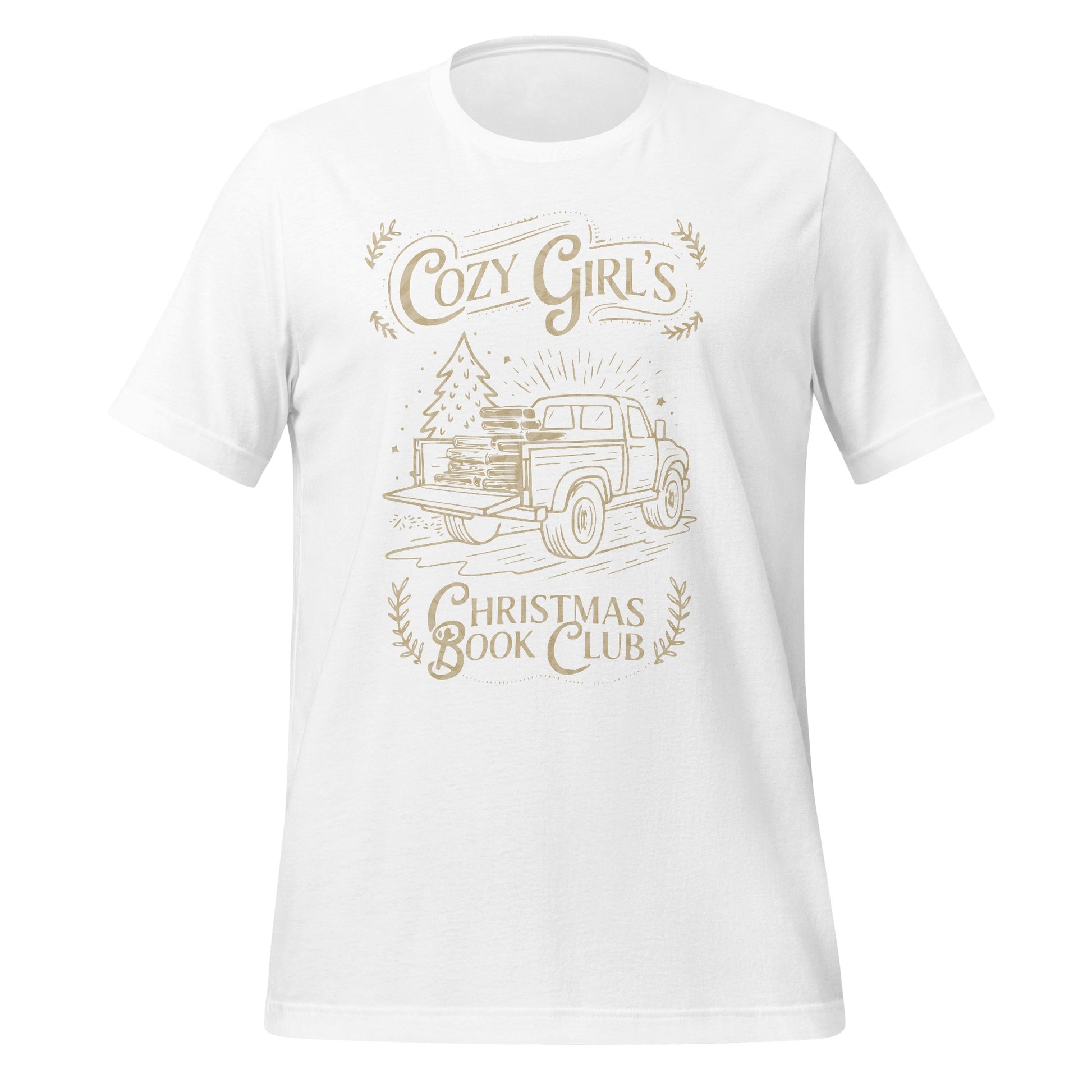 Cozy Girl's Christmas Book Club Shirt Printed Tee