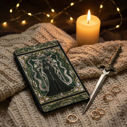 Fantasy Skull Figure Green Gold Art Phone Case product type