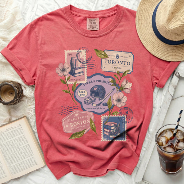 Love on & Off the Ice Tee in Watermelon