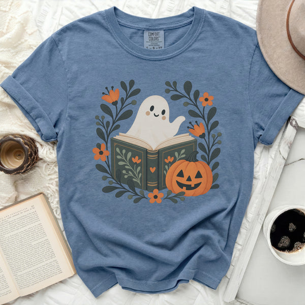Storybook Ghost Tee in Blue Jean