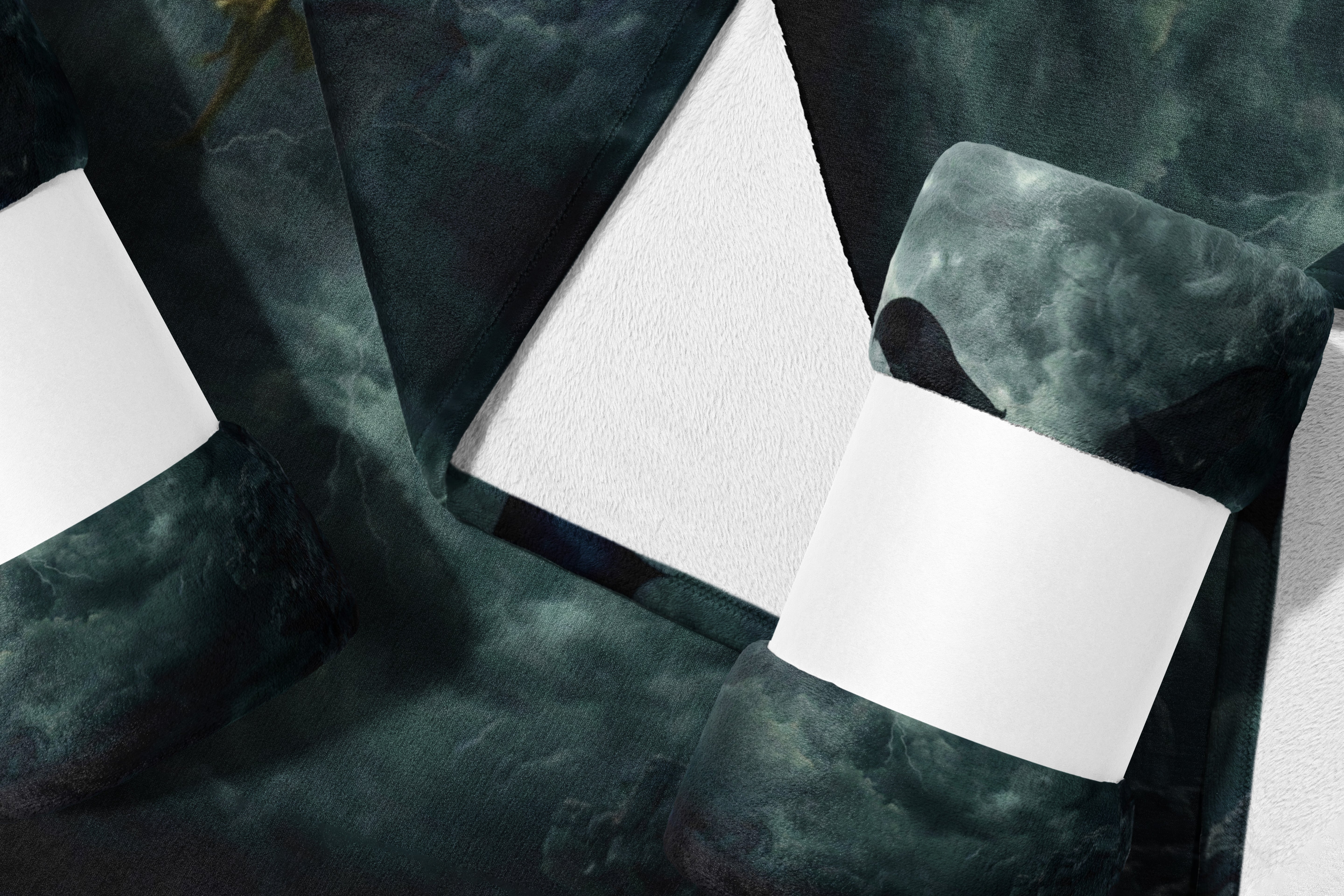 Cloudy Night Sky Themed Bed Sheet Set