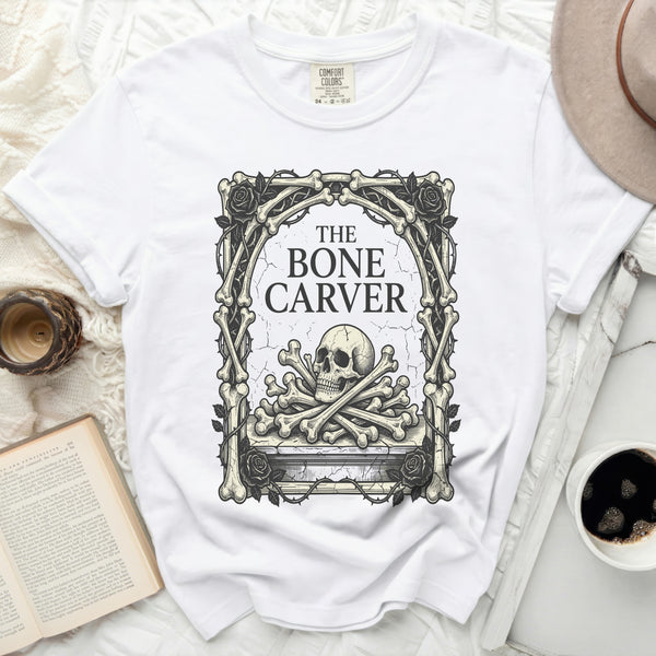 Bone Carver Gothic Tee in White
