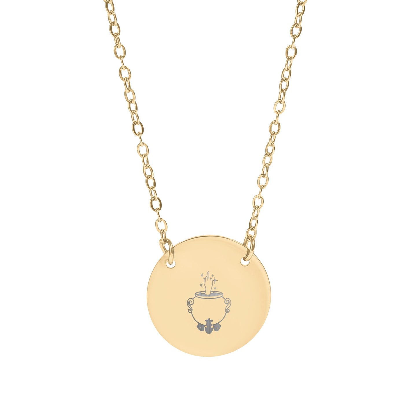 Elegant Trophy Pendant Necklace With Unique Chain Design