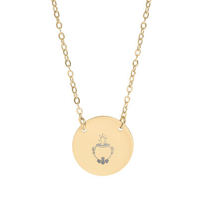 Elegant Trophy Pendant Necklace With Unique Chain Design