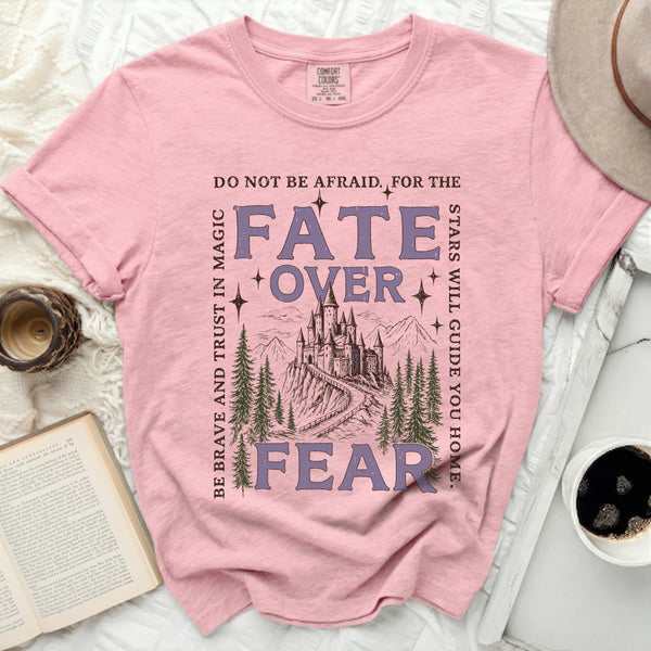 Castle Over Fear Tee in Blossom