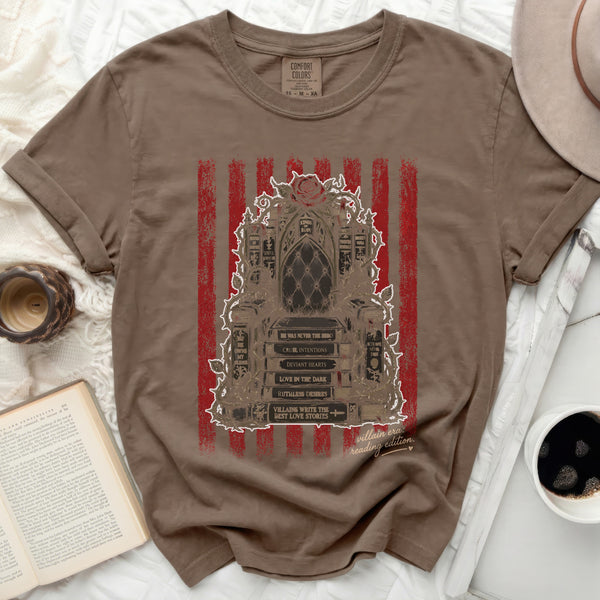 Villain Era Reading Edition Tee in Espresso