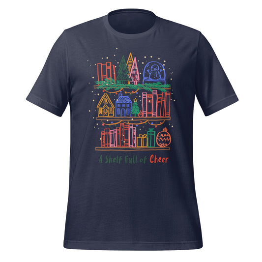 A Shelf Full of Cheer Festive Graphic T-shirt