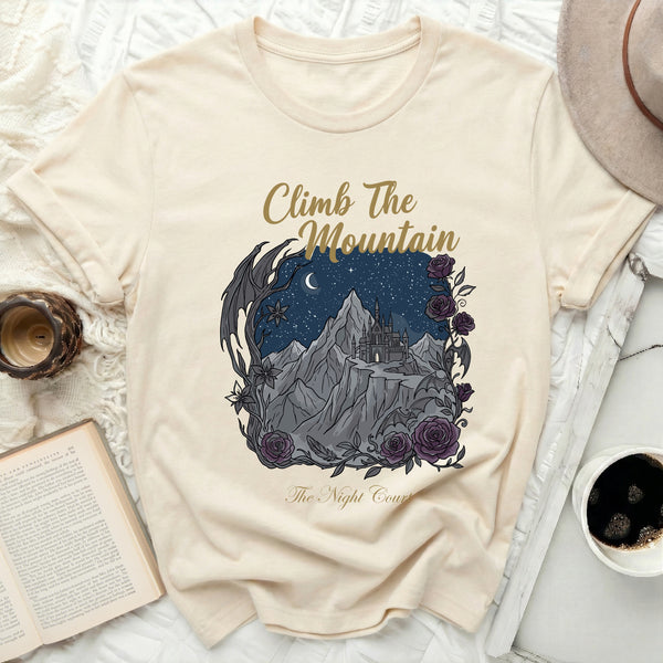Gothic Rose Night Court Tee in Natural