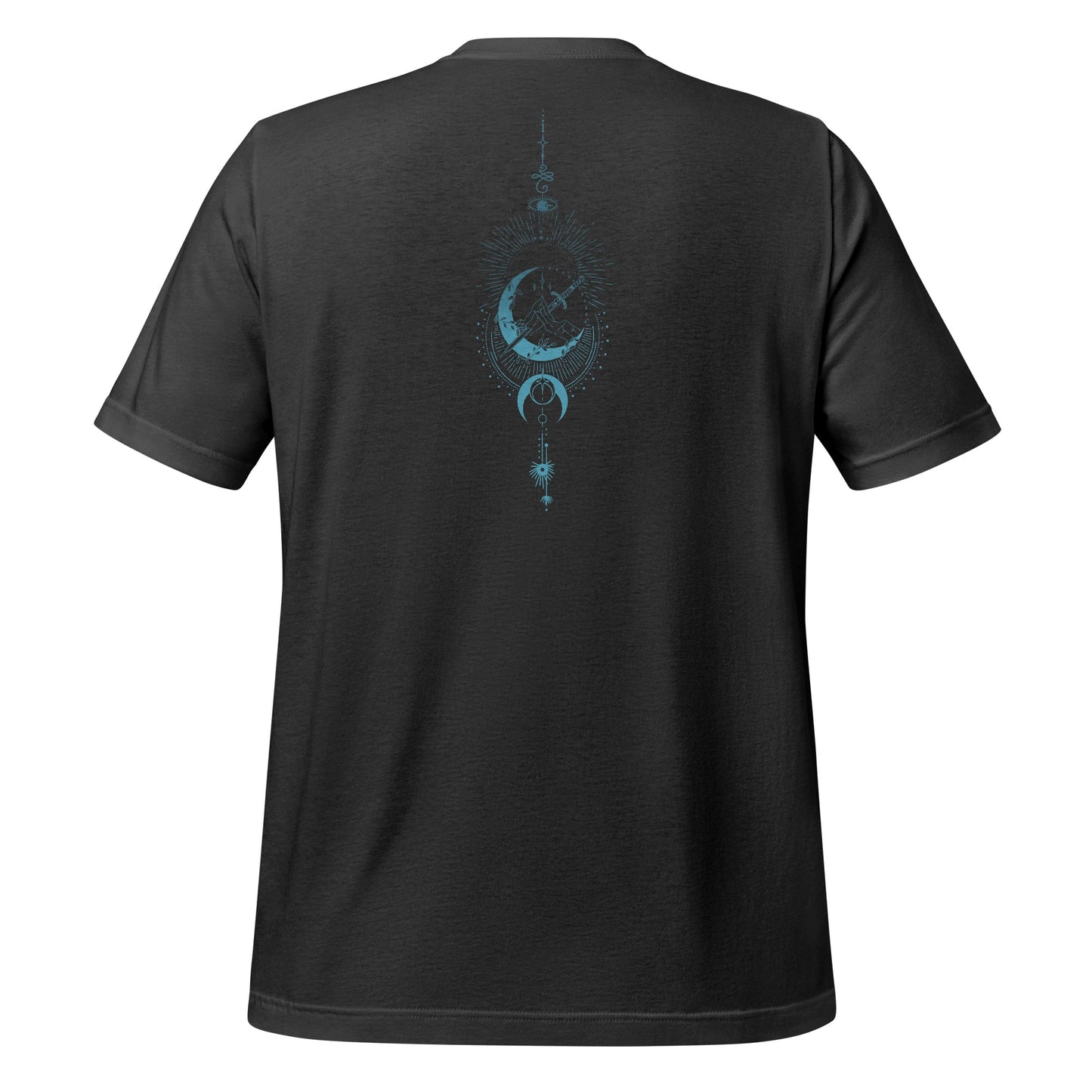 Mystical Moon Sword Celestial Sunburst Design tshirt product type