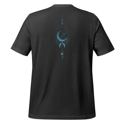 Mystical Moon Sword Celestial Sunburst Design tshirt product type