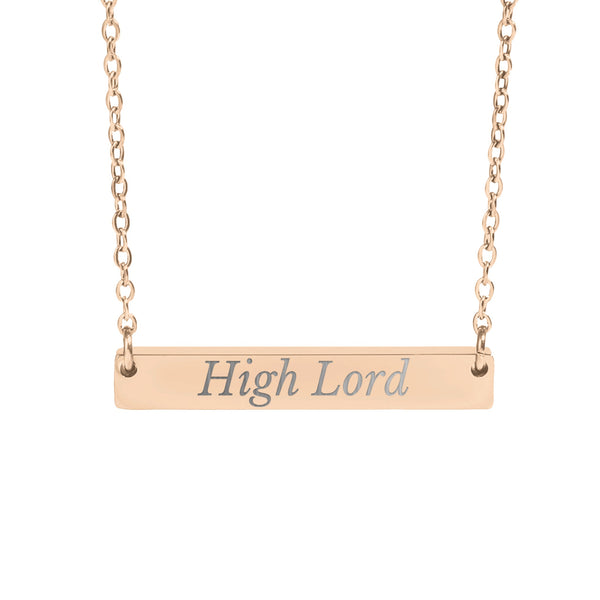 High Lord Necklace in 18K Rose Gold Finish