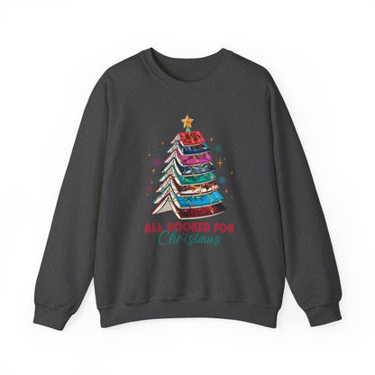 All Booked For Christmas Sweatshirt Ideal Holiday Wear
