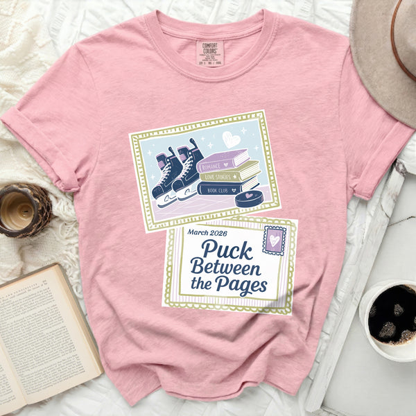 Puck & Pages Romance Passion and Prose Tee in Blossom