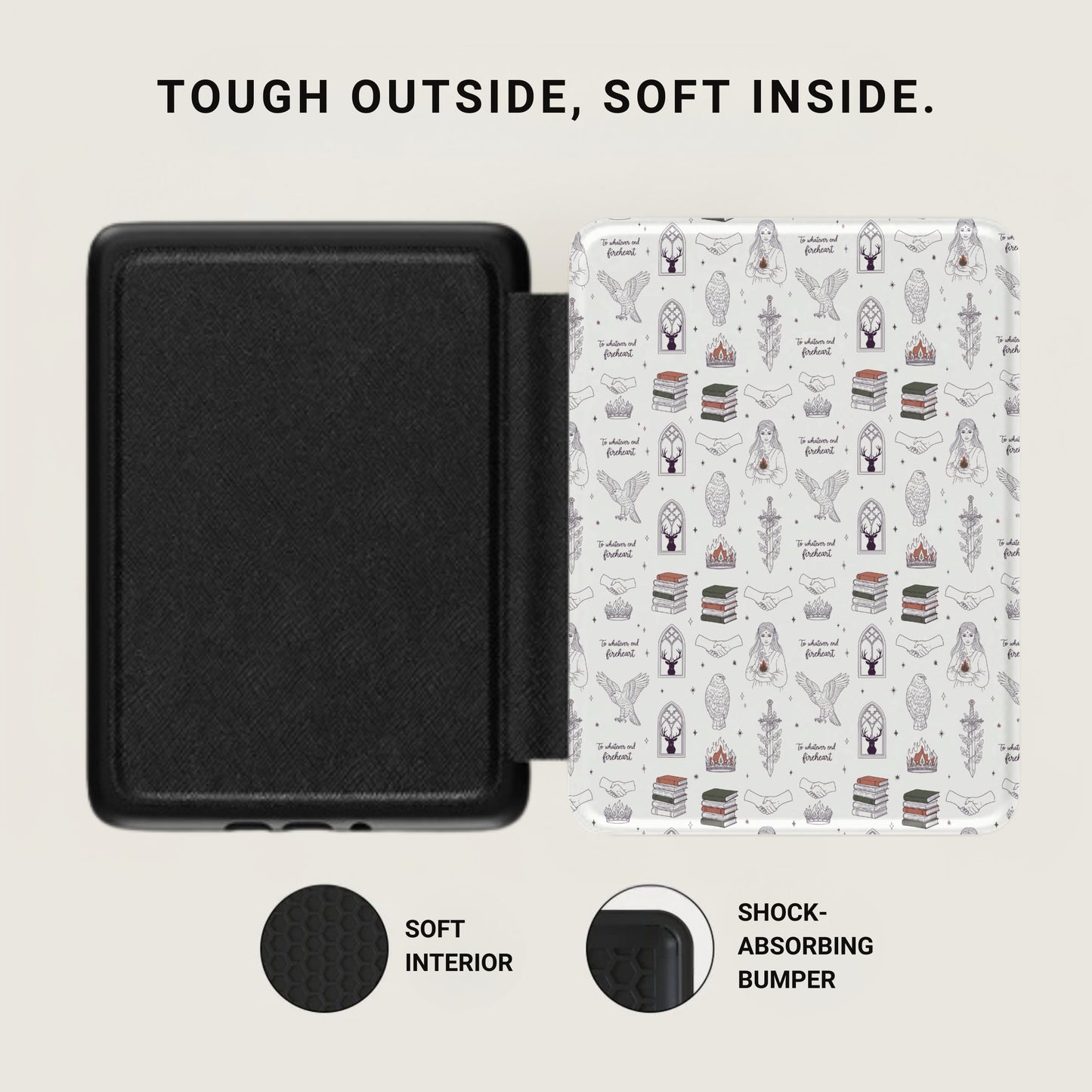 TOUGH OUTSIDE SOFT INSIDE Fireheart Pattern product type