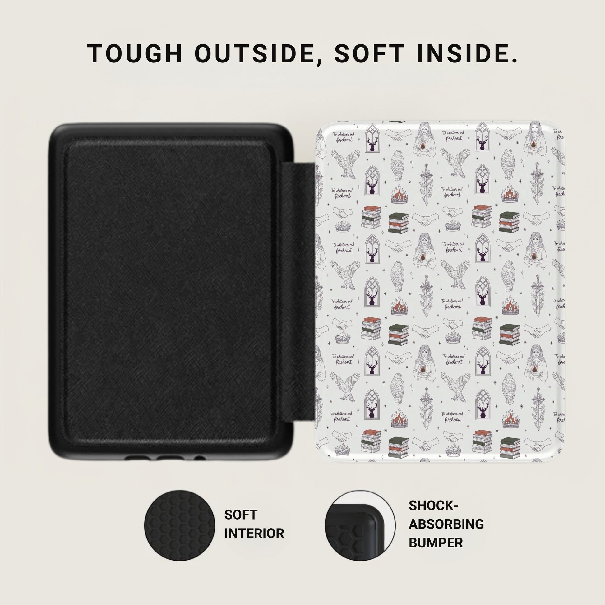 TOUGH OUTSIDE SOFT INSIDE Fireheart Pattern product type