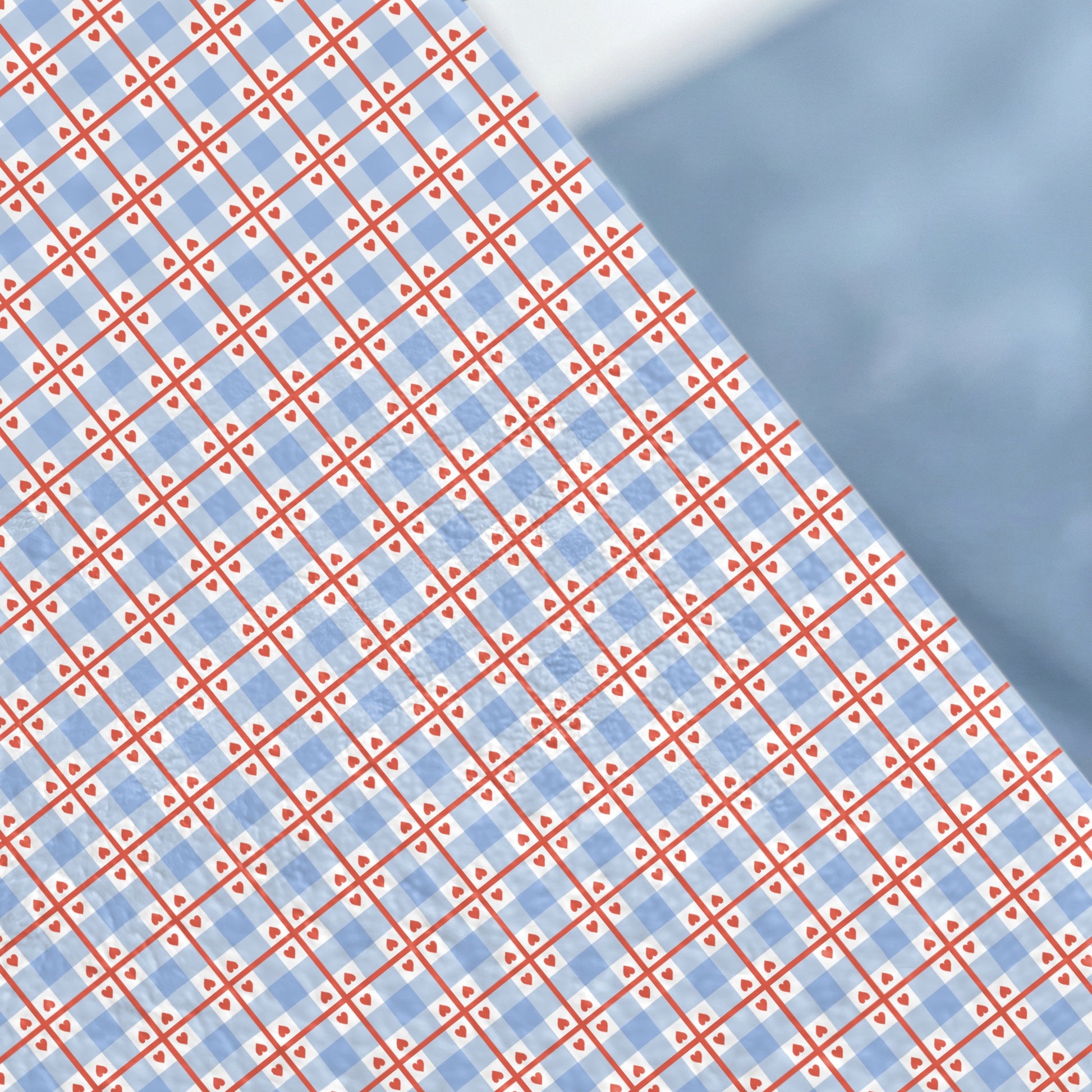 Blue and Red Geometric Pattern Abstract Design Product
