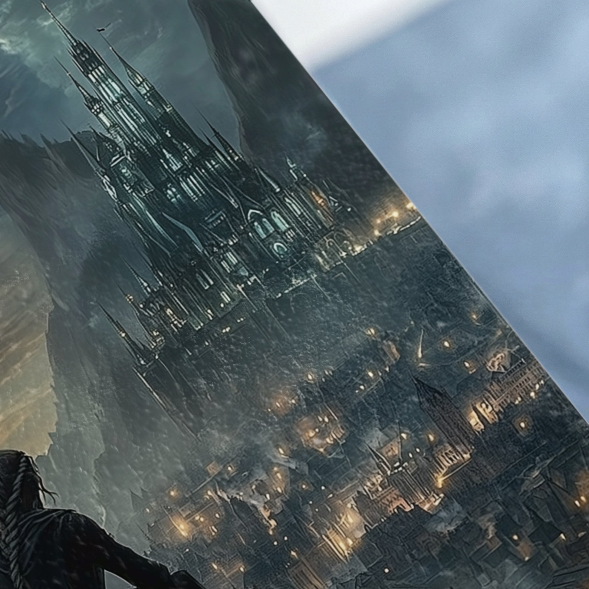 Dark Castle Fantasy Cityscape Silhouette product type