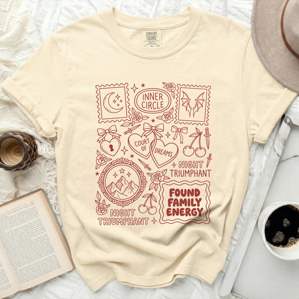 Court Dreams Night Tee in Ivory