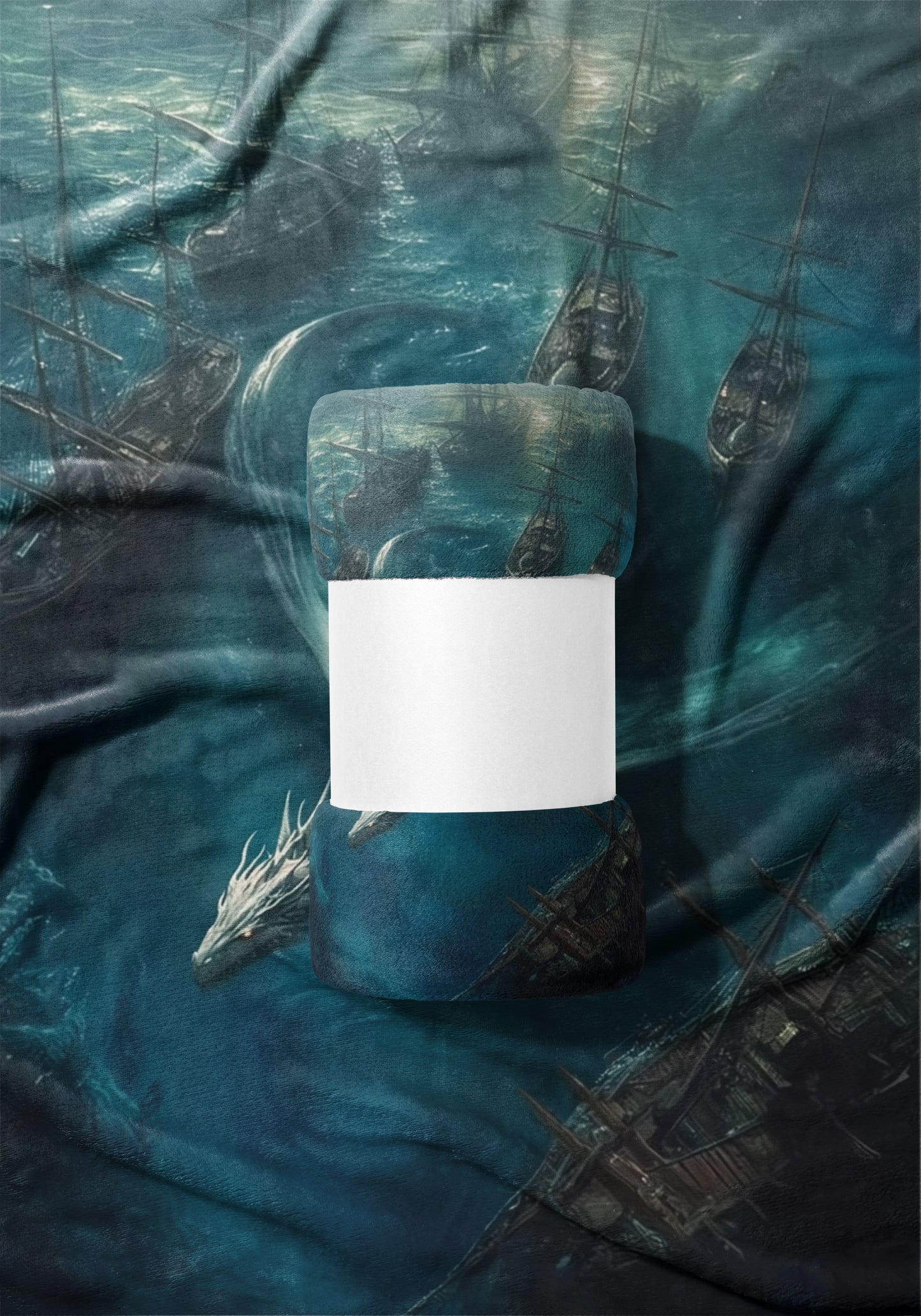 Epic Naval Battle Fantasy Blanket for Fans