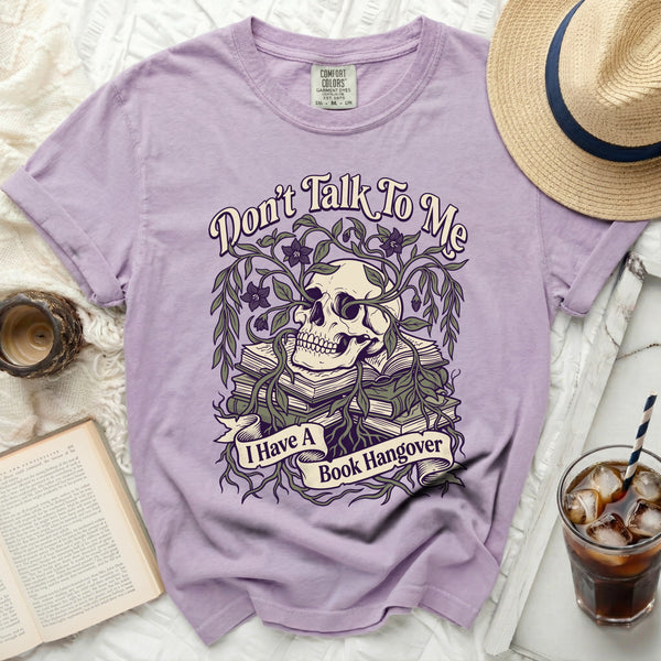 Book Hangover Tee in Orchid