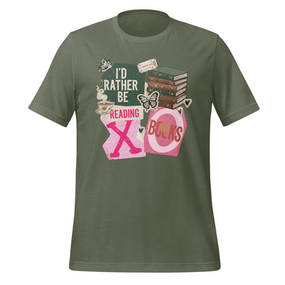 I'd Rather Be Reading XO Books T-Shirt Product