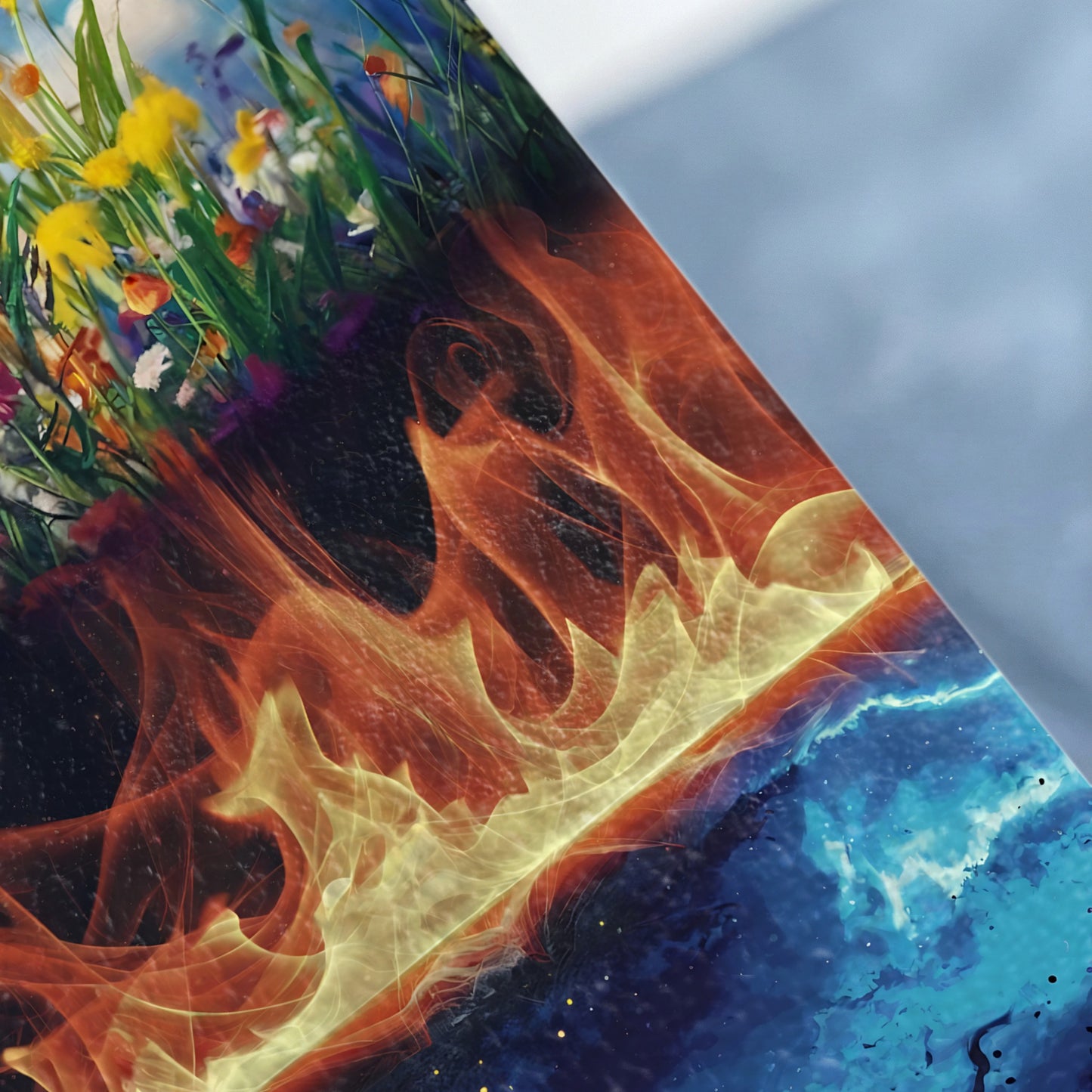 Wildflower Fire Water Abstract Elemental Contrast Product Type