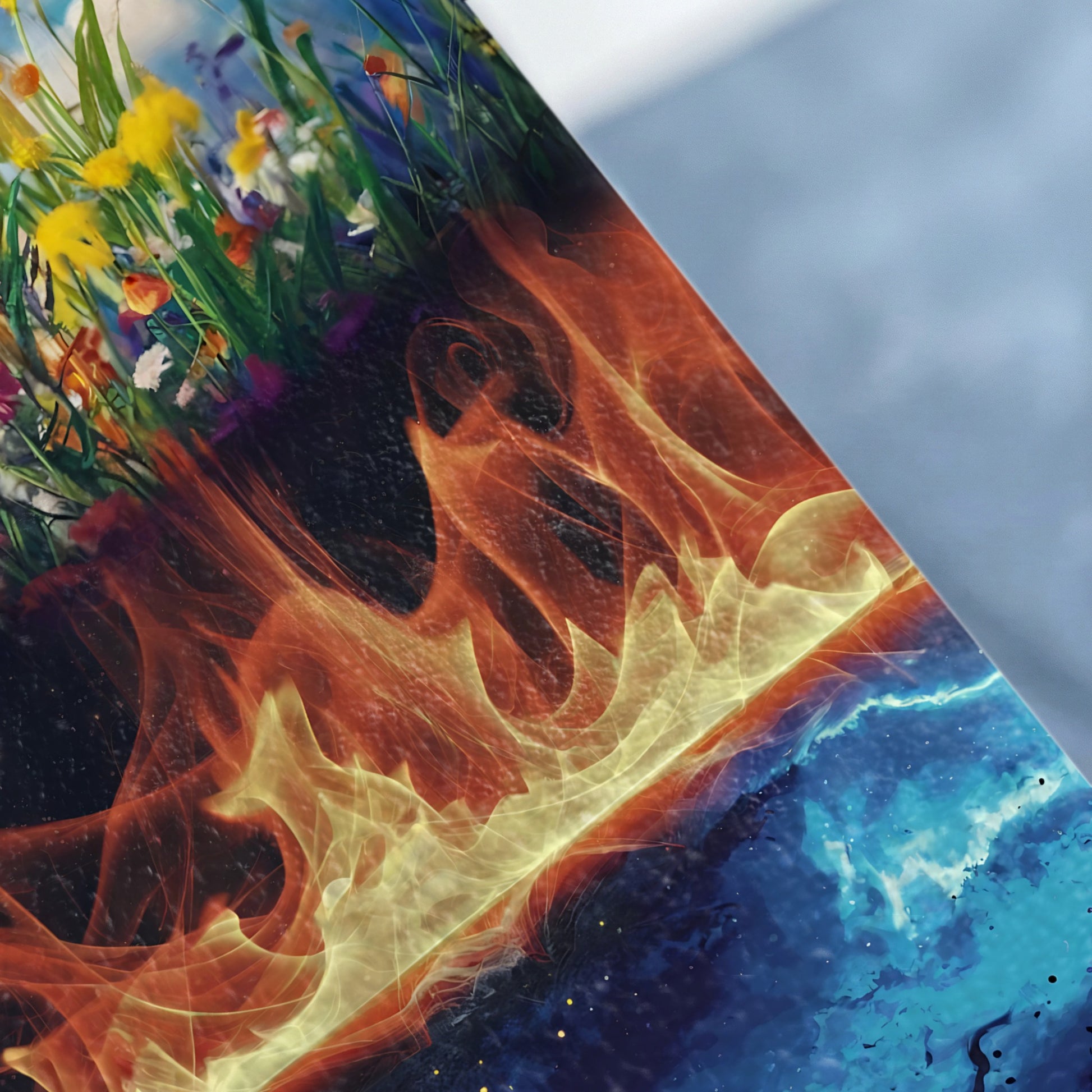 Wildflower Fire Water Abstract Elemental Contrast Product Type