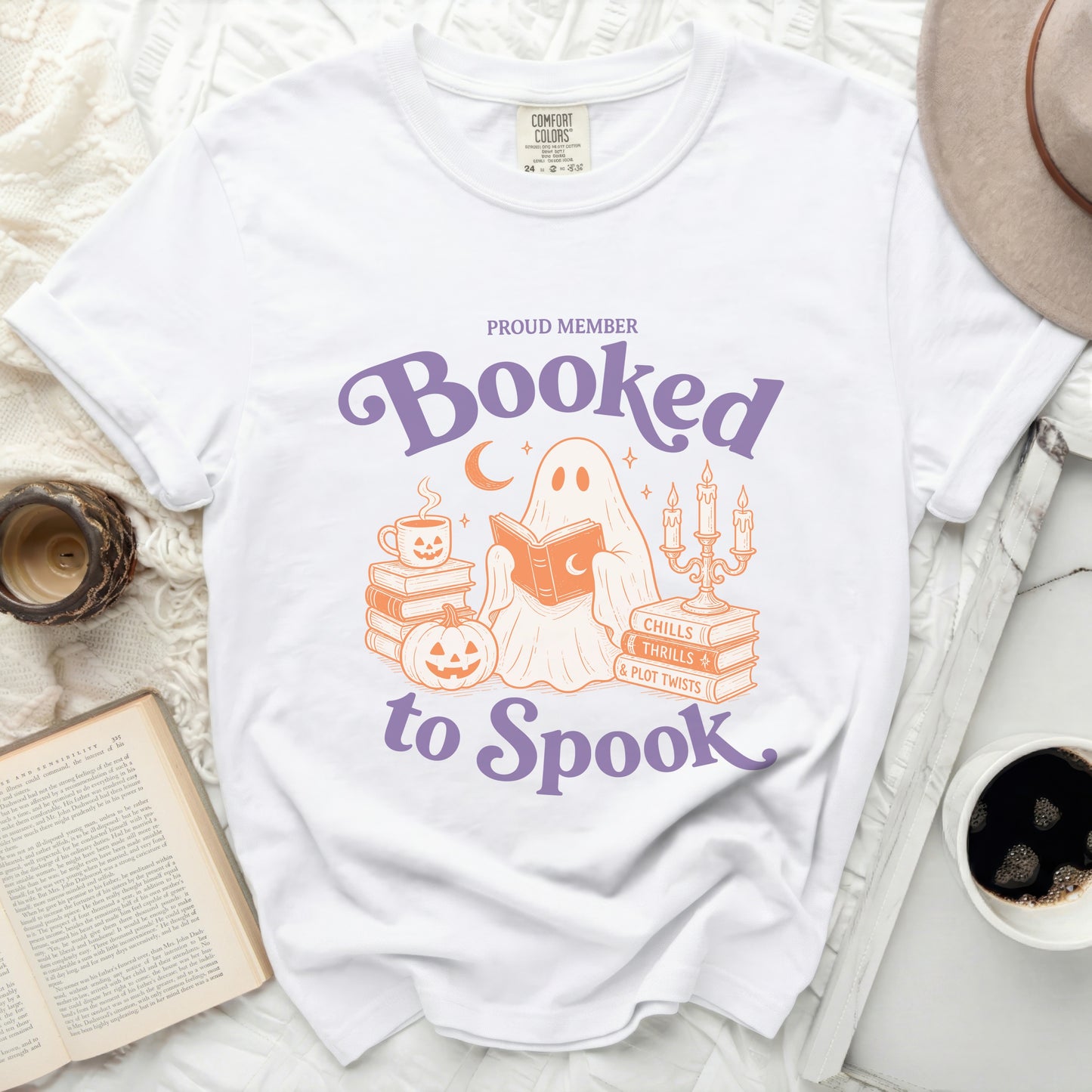 Proud member, Booked to Spook with a ghost reading.