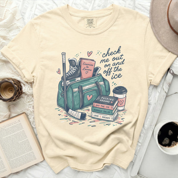 Hockey Romance Vibe Tee in Ivory