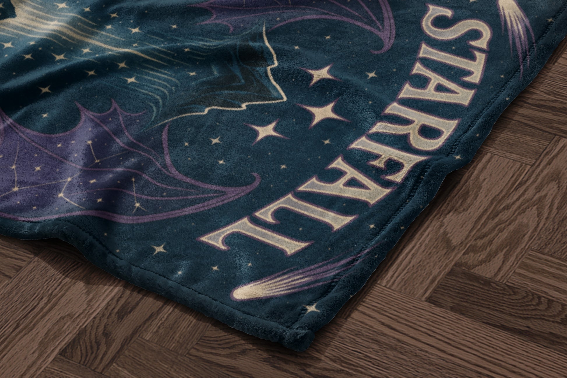 Celestial Starfall Design Cozy Blanket