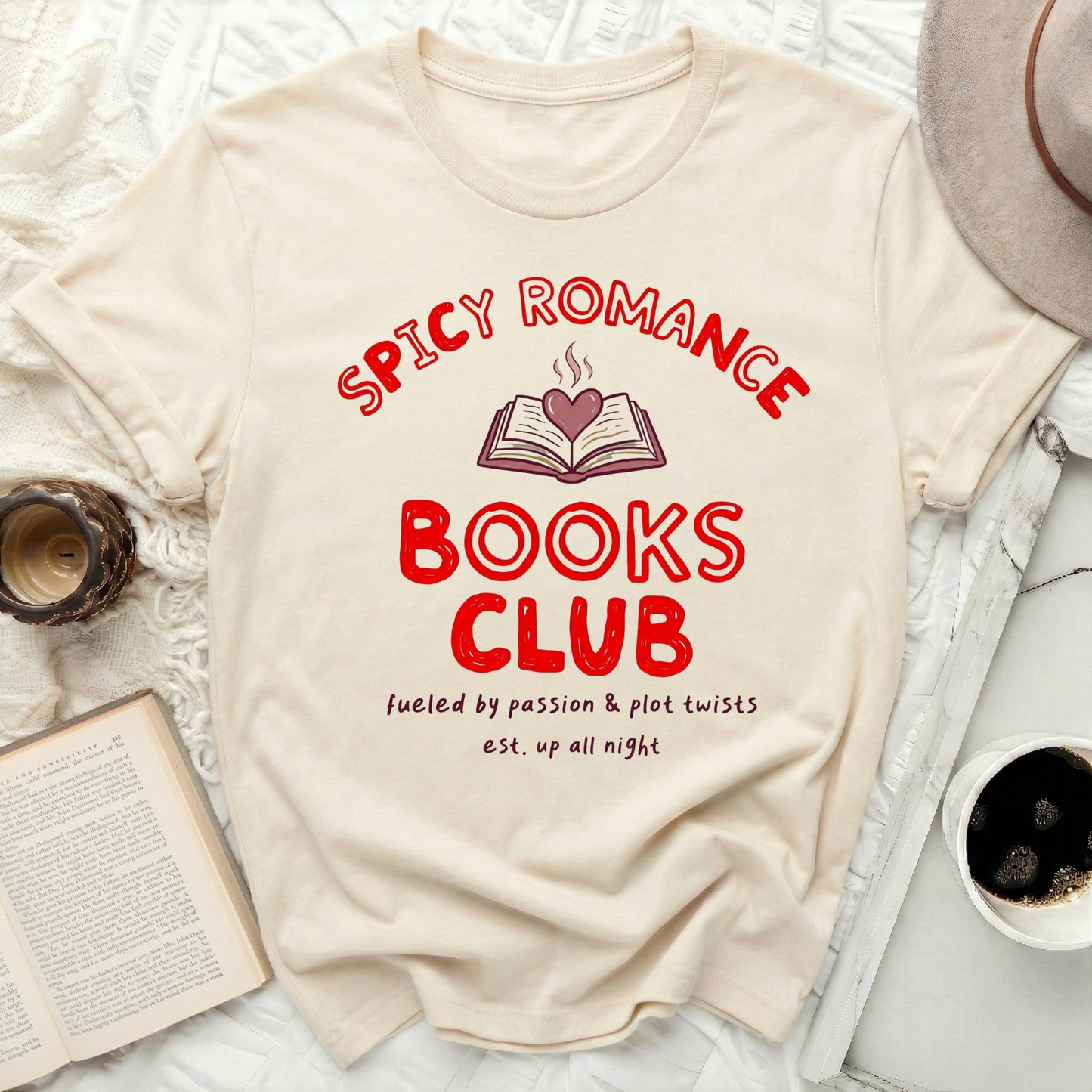 Spicy Romance Books Club fueled by passion & plot twists product type
Spicy Romance
Books Club
Book Lover
Reader Gift
Bookworm
Romance Books
Passion Reading
Plot Twists
All Night Reading
Literary Gift
Novel Reader
Bookish Merch
Reading Group
Fictional Story
Library Love
Cozy Reading
Book Community
Story Lover
Love Reading
Book Nerd