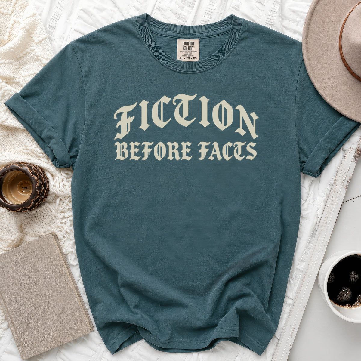 Fiction Before Facts Tee