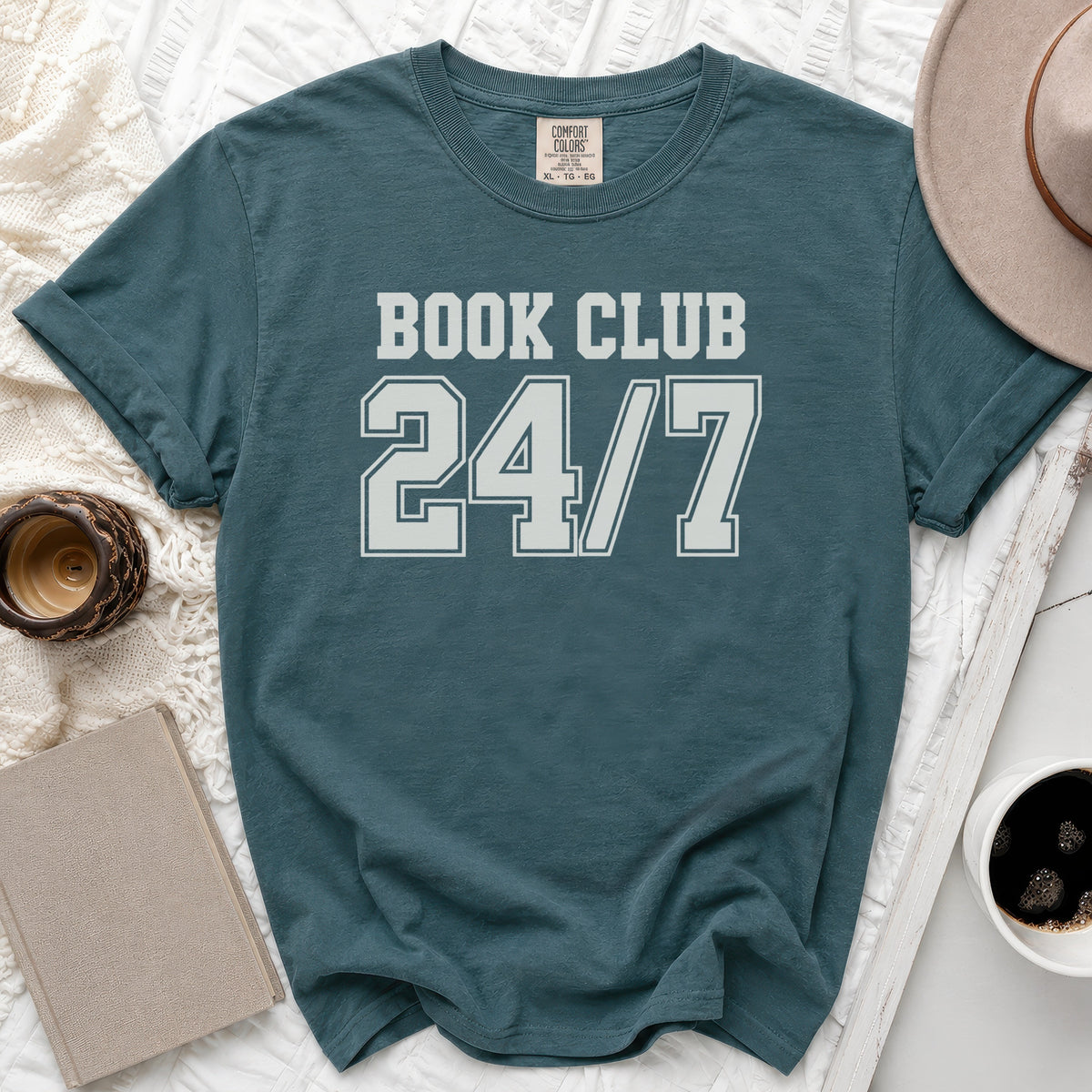 Book Club 24/7 Tee
