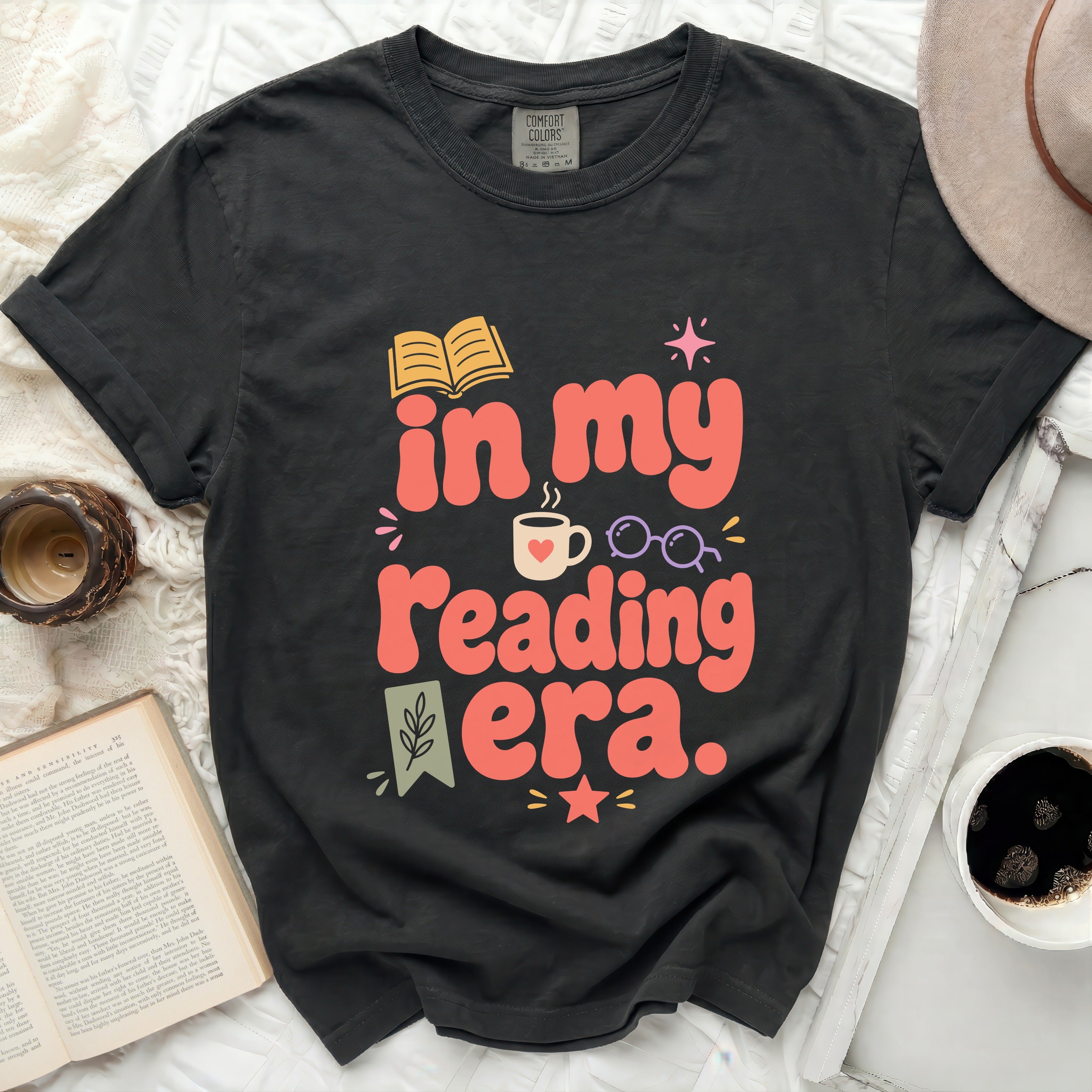 Black t-shirt with 