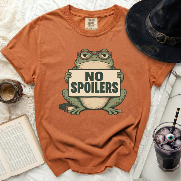 No Spoilers Frog Tee in Yam
