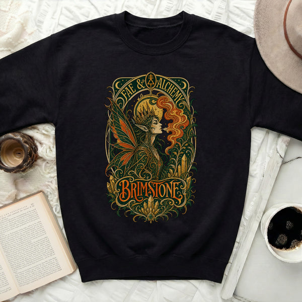 Fae Alchemy Brimstone Sweatshirt in Black