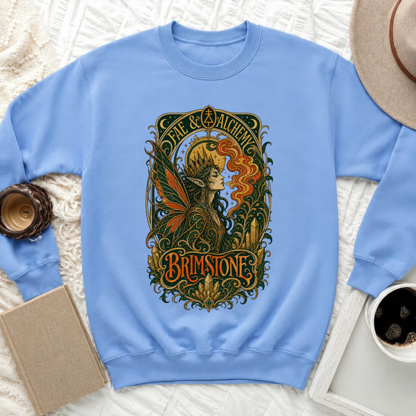 Fae Alchemy Brimstone Sweatshirt in Carolina Blue