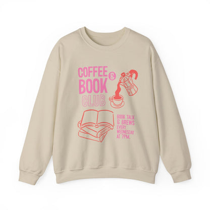 Coffee Book Club Sweatshirt Cozy Casual Apparel