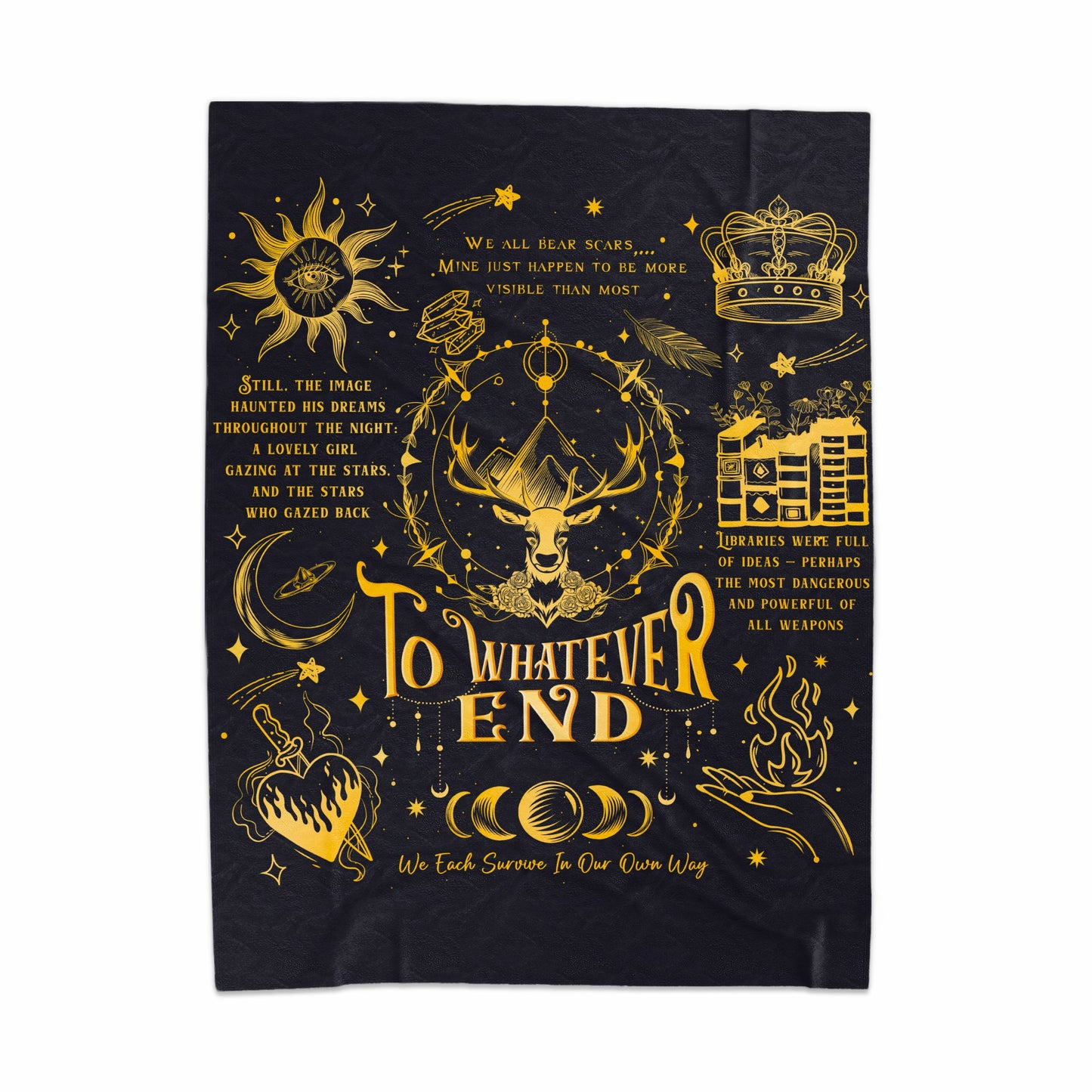To Whatever End We Each Survive Graphic Blanket