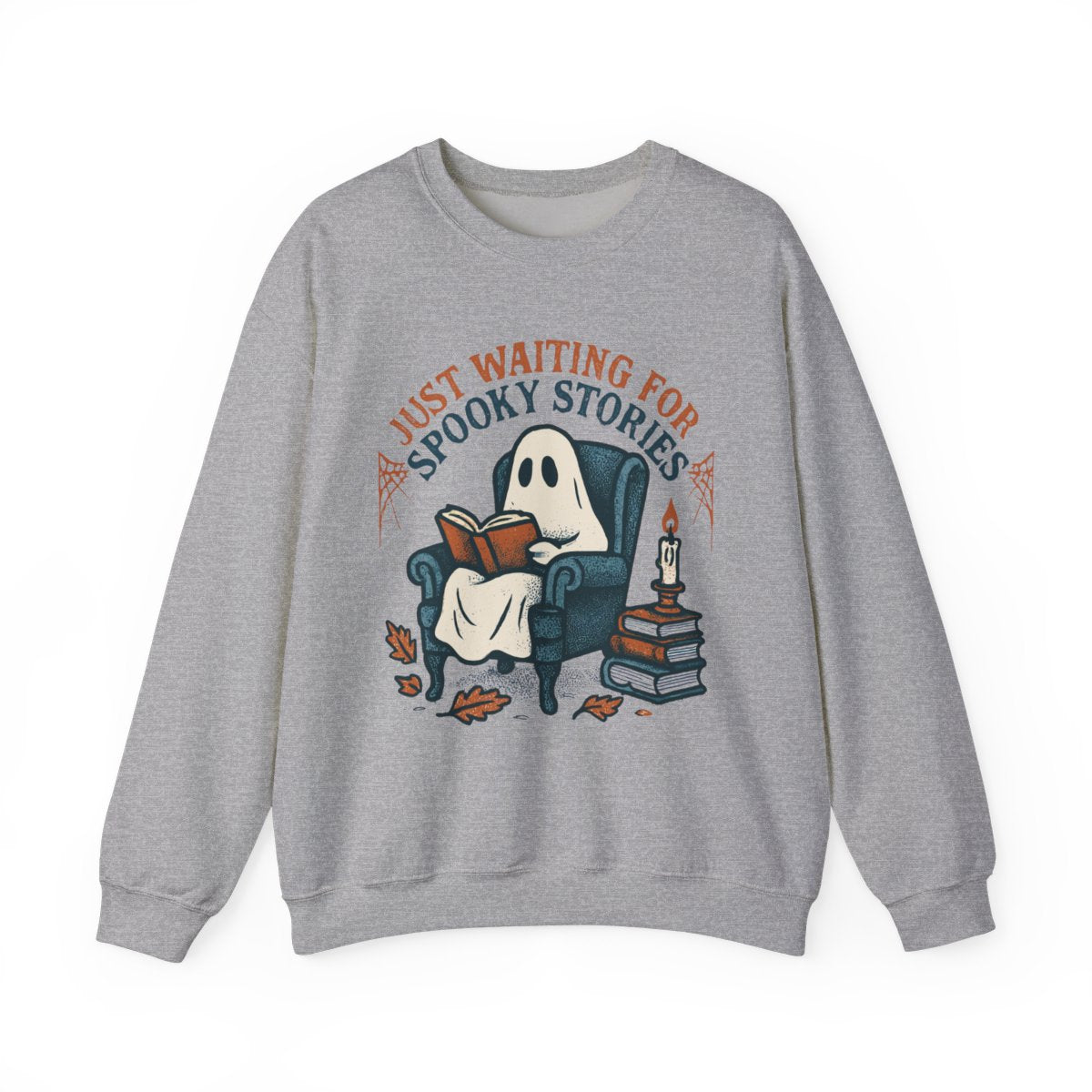 Just Waiting For Spooky Stories Ghost Sweatshirt
