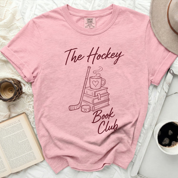 The Hockey Book Club Tee in Blossom