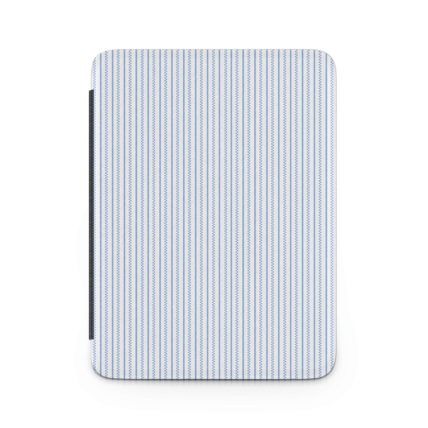 Blue Striped Pattern on White Background Tablet Case