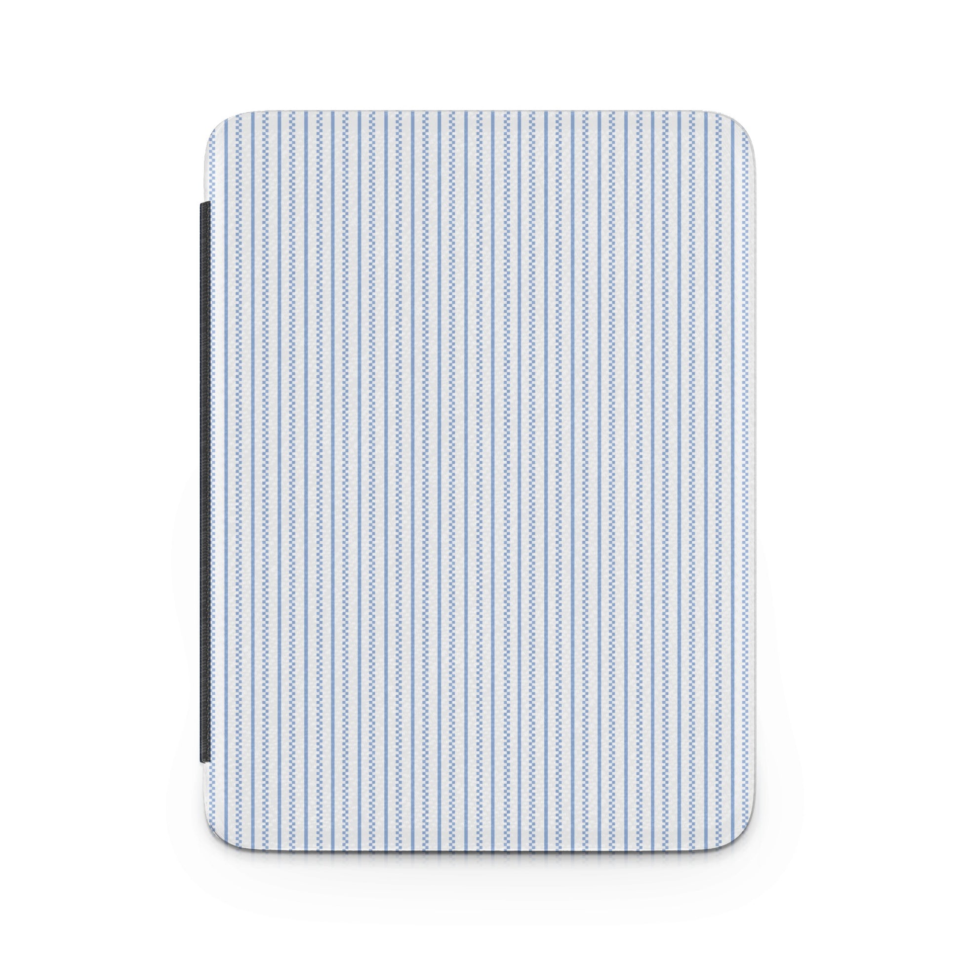 Blue Striped Pattern on White Background Tablet Case