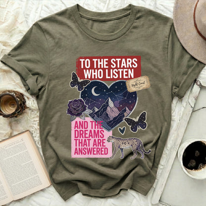 TO THE STARS WHO LISTEN Night Court Moon Cheetah product type
To The Stars Who Listen, Night Court, Fantasy Inspired, Celestial Design, Moon And Stars, Cheetah Print, Butterfly Art, Dreamy Aesthetic, Inspirational Quote, Galactic Vibe, Mystical Graphic, Book Lover Gift, Rose Flower, Mountain Scenery, Whimsical Artwork, ACOTAR Inspired, Pink Purple Hues, Dark Academia Style, Fictional World, Answered Dreams