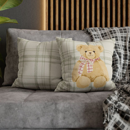 Cozy Decorative Throw Pillow with Bear Design