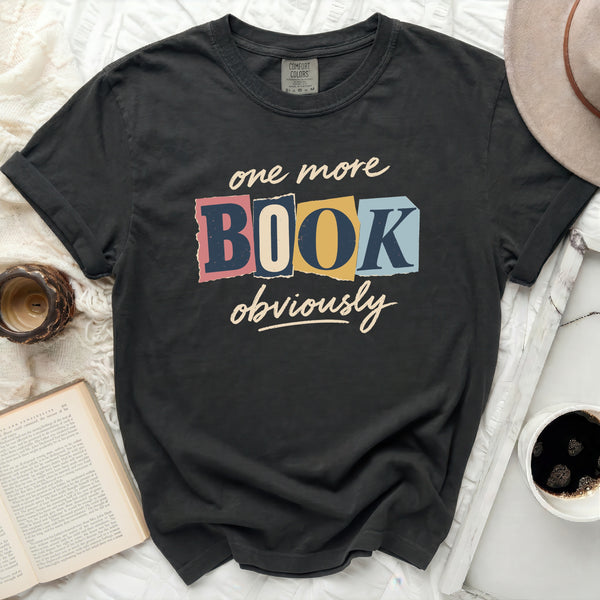 One More Book Tee in Black