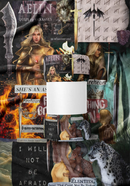 Aelin themed decorative blanket for book lovers