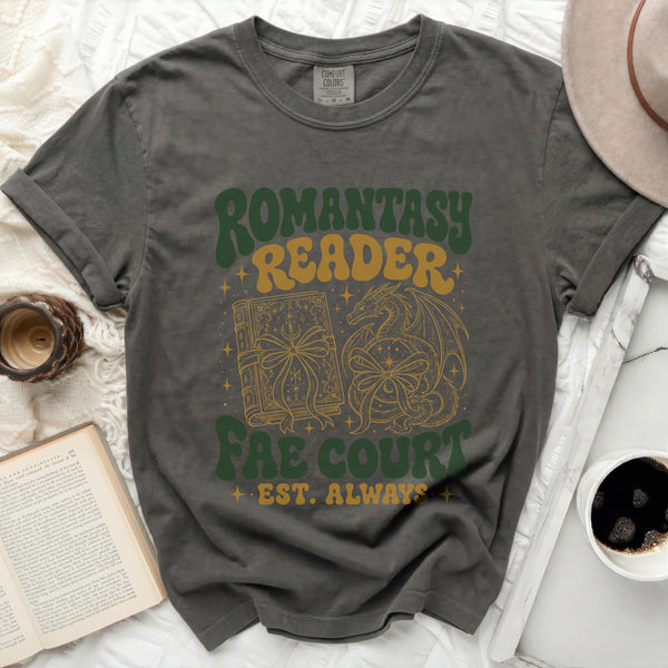 Romantasy Reader Fae Court Tee in Pepper