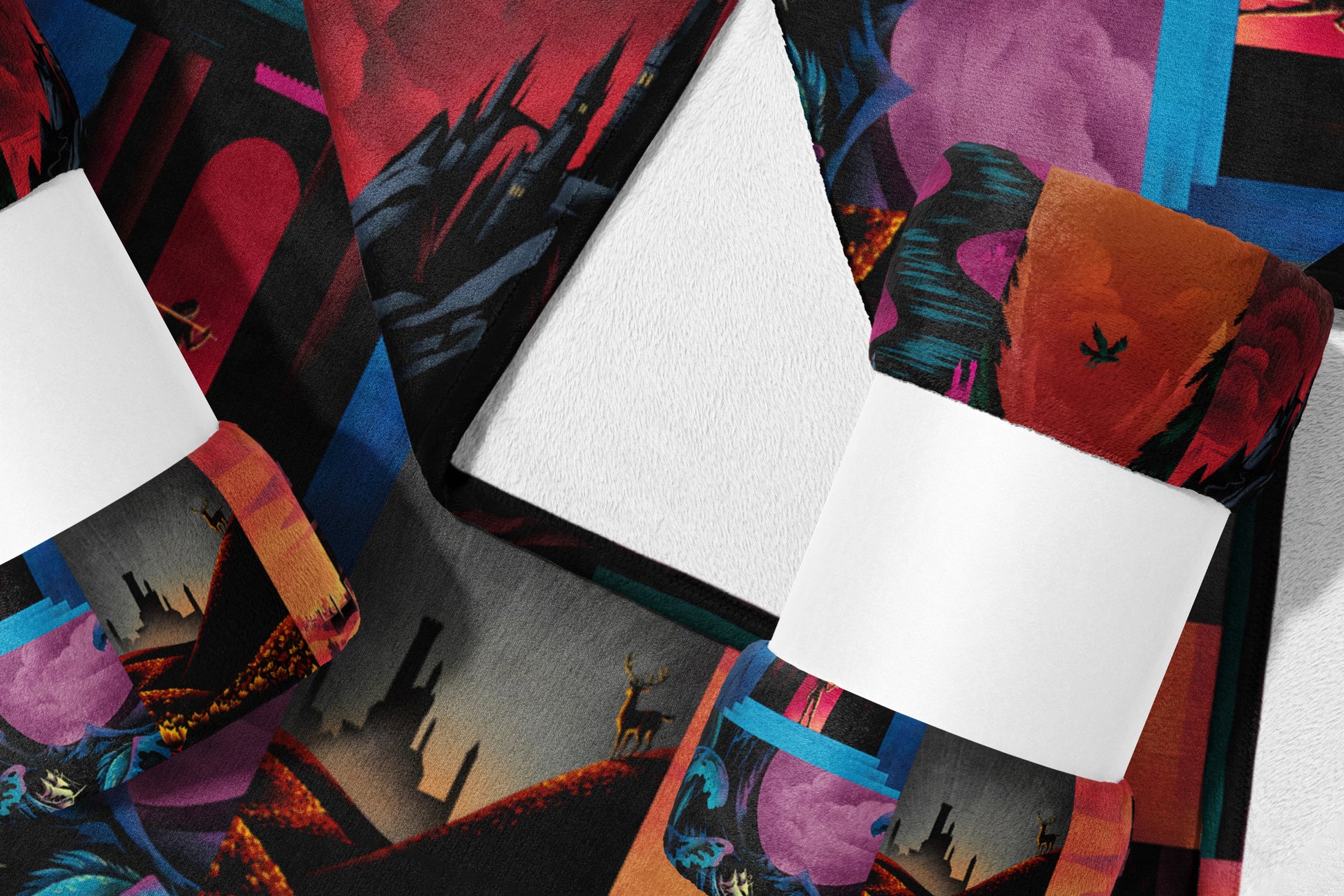 Colorful Scenic Imagery Gift Wrap Rolls